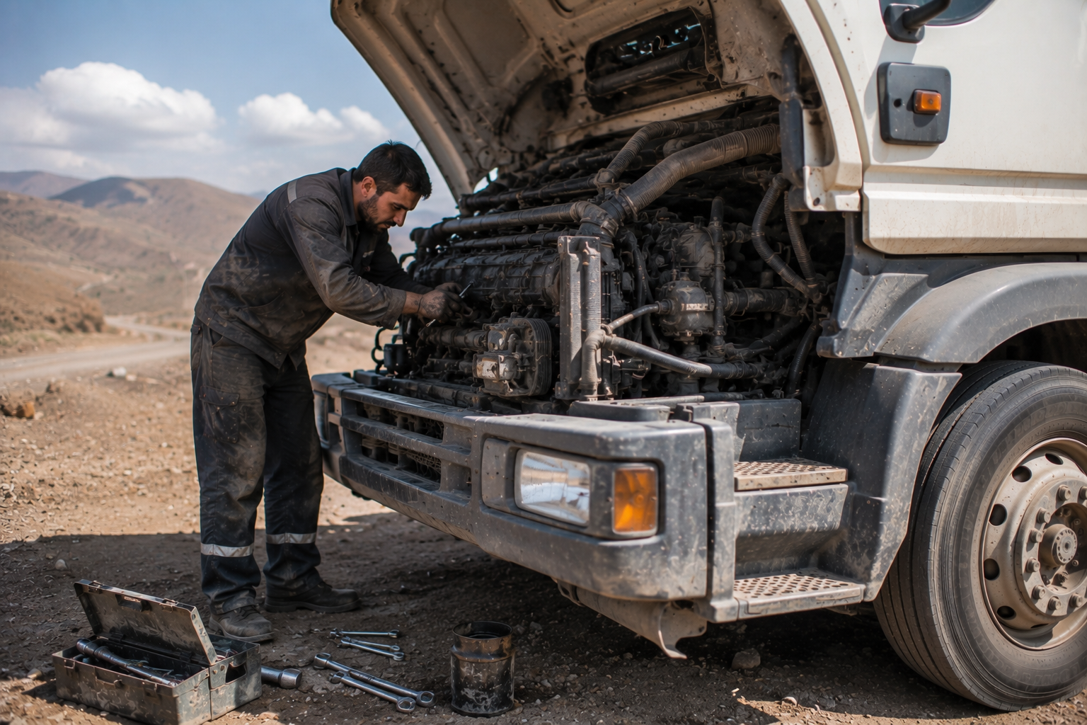 مکانیک سیار ماشین سنگین خرم آباد